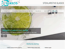Tablet Screenshot of glasco.si